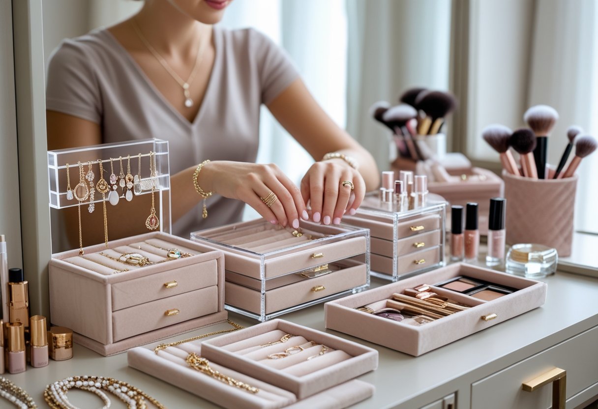 Sådan organiserer du dine smykker og makeup opbevaring til dig